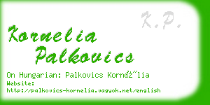 kornelia palkovics business card